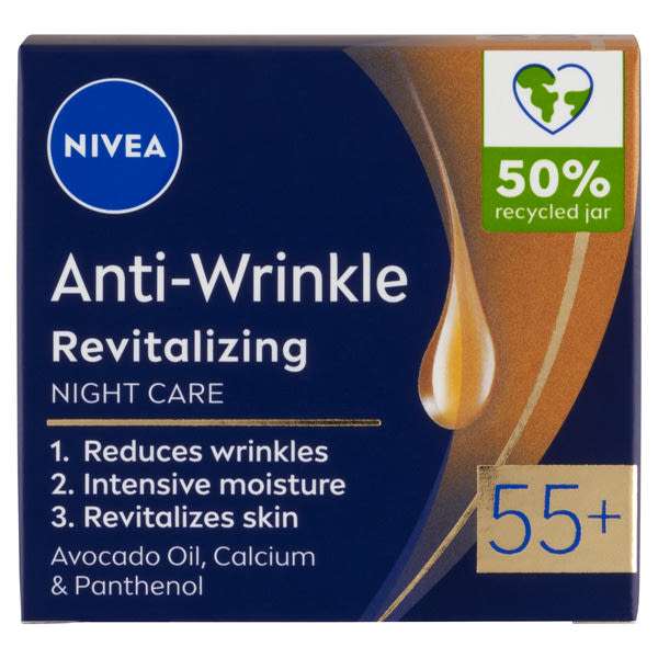 Nivea anti wrinkle 55+ éjszakai arckrém - 50 ml