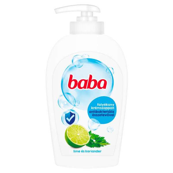Baba Lime és Koriander folyékony krémszappan antibakteriális összetevővel - 250 ml