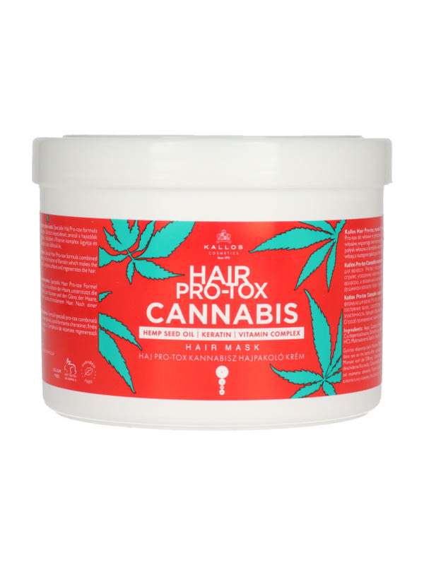Kallos Pro-Tox kannabisz hajpakoló krém - 500 ml