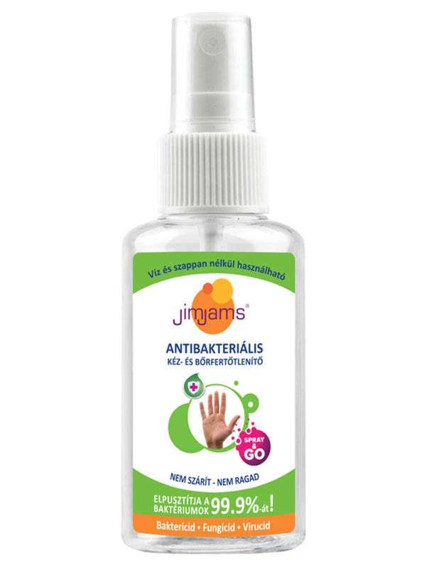 JimJams Antibakteriális kéz- és bőrfertőtlenítő spray - 50 ml
