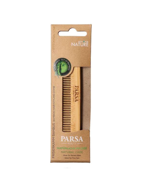 Parsa fodrászfésű bambuszból kicsi - 1 db