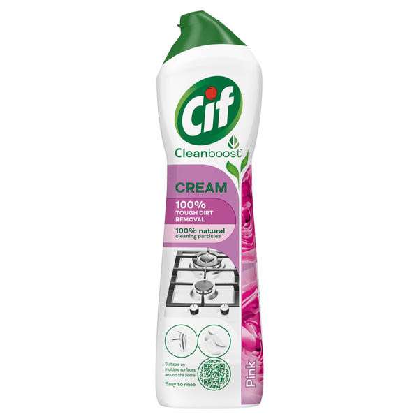 Cif Cleanboost Pink Flower súrolókrém - 500 ml