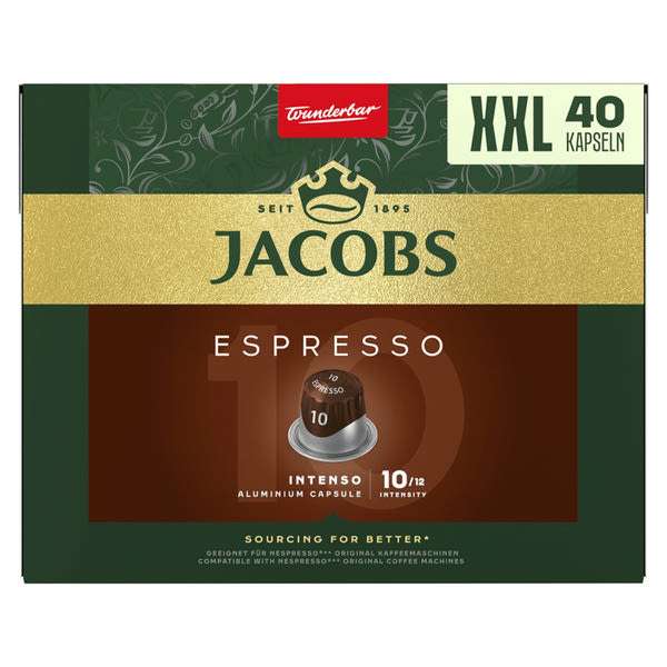 Jacobs Espresso Intenso 10 Nespresso kávékapszula - 40 db