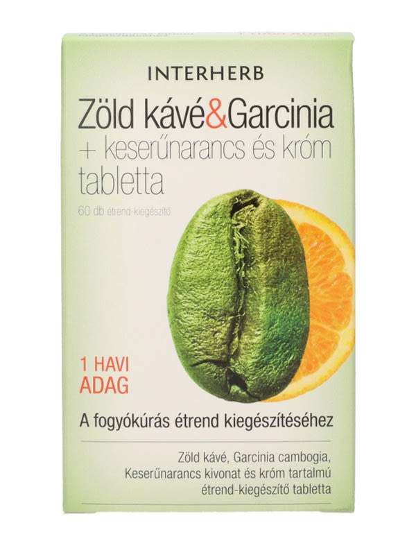 Interherb Zöld Kávé És Garcinia tabletta - 60 db