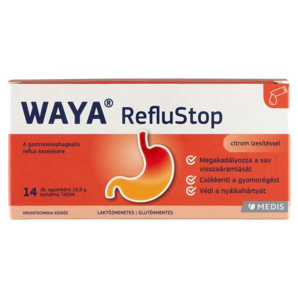 Waya StopReflux folyadék tasakban - 14 db
