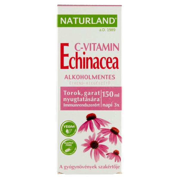 Naturland étrend-kiegészítő echinacea kivonattal és C-vitaminnal - 150 ml
