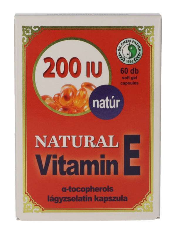 Dr. Chen Patika Natúr E-vitamin 200IU kapszula - 60 db
