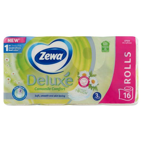 Zewa Deluxe Camomile Comfort 3 rétegű toalettpapír - 16 tekercs