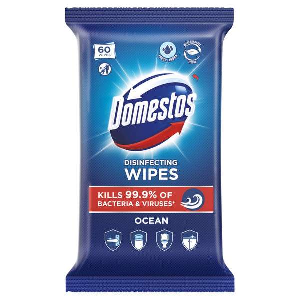 Domestos Ocean higiénikus törlőkendő - 60 db