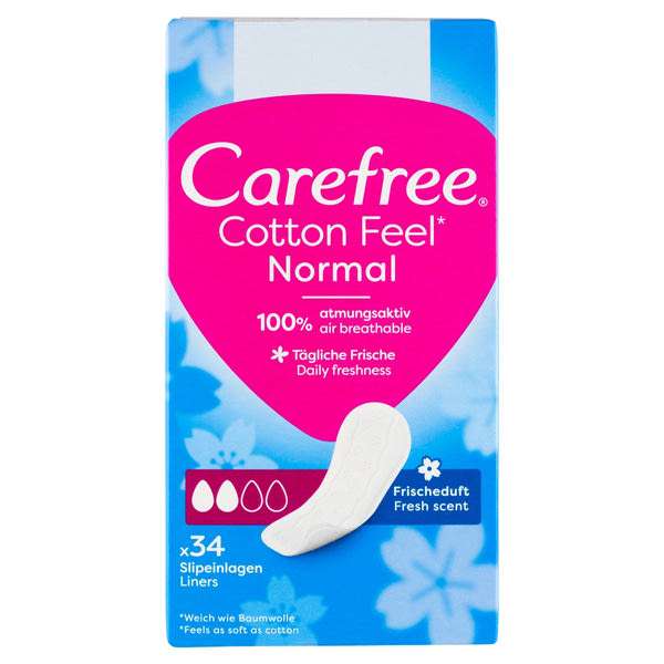 Carefree Cotton tisztasági betét friss illattal - 34 db