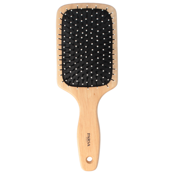 Parsa Beauty Paddle natúr kaucsukfa hajkefe - 1 db