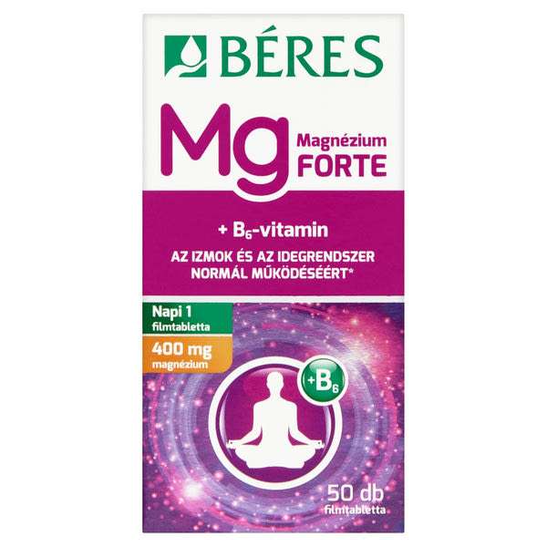 Béres Magnézium 400 mg+ B₆ Forte filmtabletta - 50 db