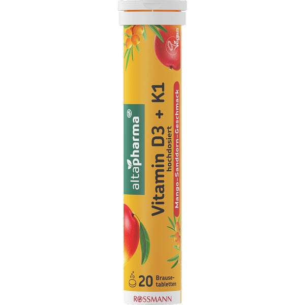 Altapharma pezsgőtabletta D- és K-vitaminnal - 20 db
