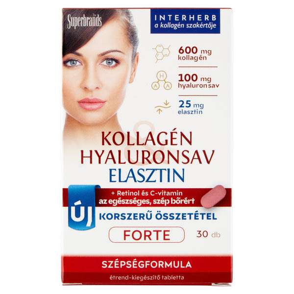 Interherb Kollagén És Hyaluronsav Forte tabletta - 30 db