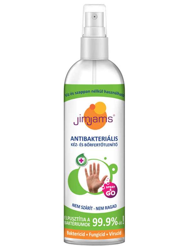 JimJams Antibakteriális kéz és bőrfertőtlenítő spray - 250 ml