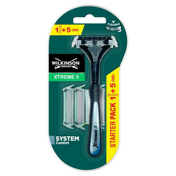 Wilkinson Xtreme3 borotvanyél+5 betét - 1 db