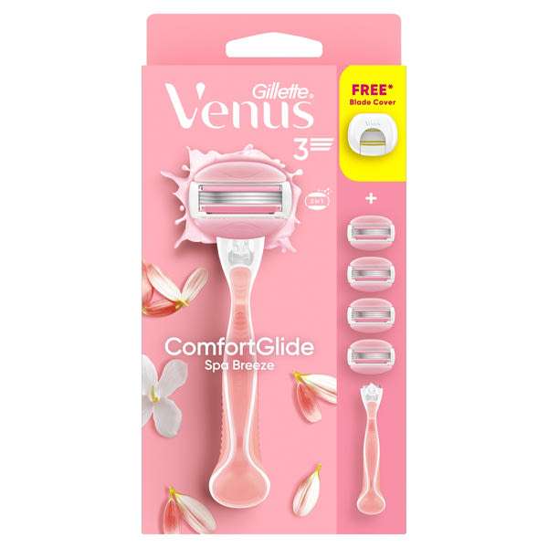 Gillette Venus ComfortGlide Spa Breeze borotvakészülék 3 pengés + 4 borotvabetét - 1 db
