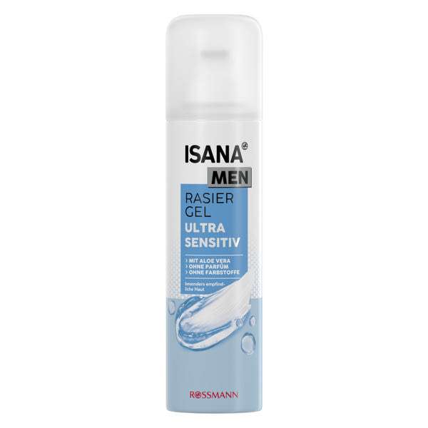 Isana Men Ultra Sensitive borotvagél - 200 ml