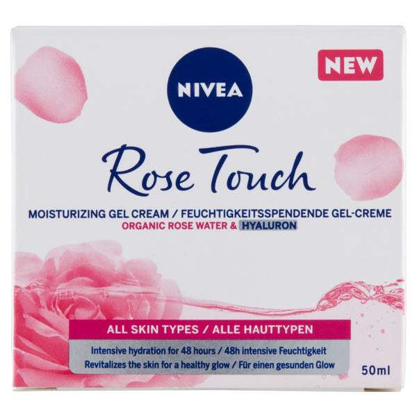 Nivea Rose Touch hidratáló krém-gél - 50 ml