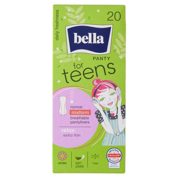 Bella for Teens Relax illatosított tisztasági betét - 20 db