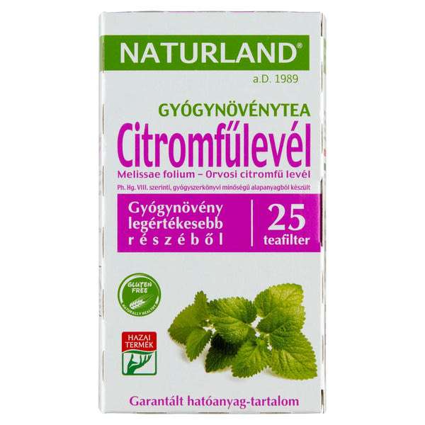 Naturland Citromfűlevél tea filteres - 25x1 g