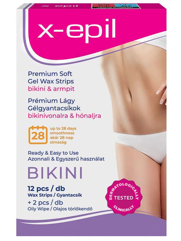 X-Epil gélgyantacsíkok erzékeny bőrre - 20 db