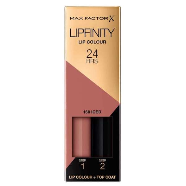 Max Factor Lipfinity kétlépcsős tartós ajakrúzs /160 iced - 1 db