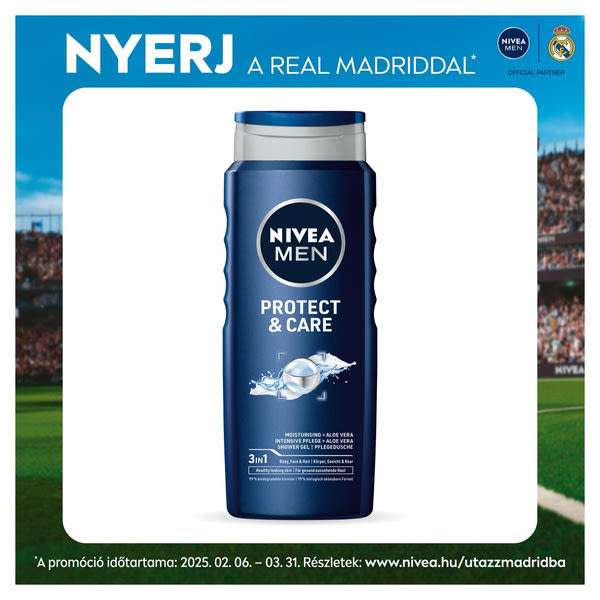 Nivea Men Protect & Care tusfürdő - 500 ml