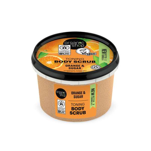 Organic Shop Toning testradír naranccsal és cukorral - 250 ml