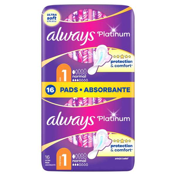 Always Platinum Duo Pack normál egészségügyi betét - 16 db