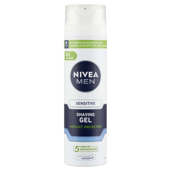 NIVEA MEN Sensitive Borotvagél - 200 ml
