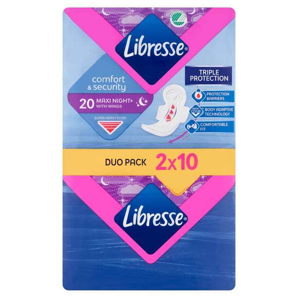 Libresse Maxi Goodnight With Wings egészségügyi betét - 20 db