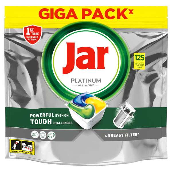 Jar Platinum All In One mosogatókapszula - 125 db