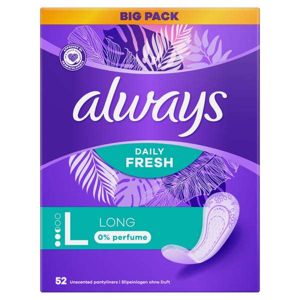 Always Daily Fresh Long  tisztasági betét - 52 db