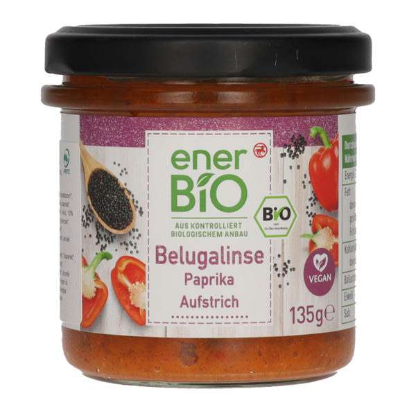 Ener-Bio Beluga lencse krém paprikával - 135 g
