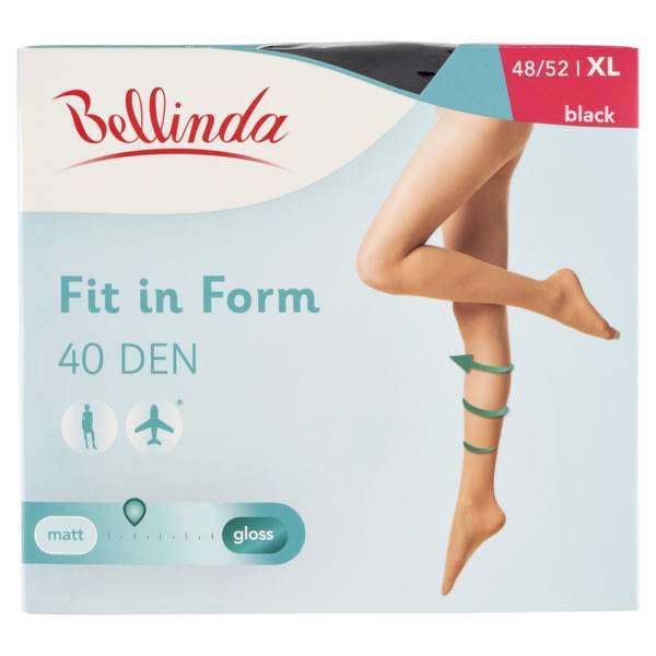 Bellinda harisnya Fit In Form 40 fekete XL -1 db