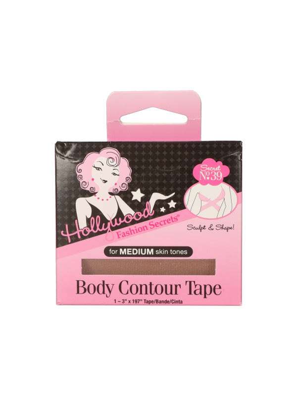 Hollywood alakformáló testszalag / középbarna - 1 db