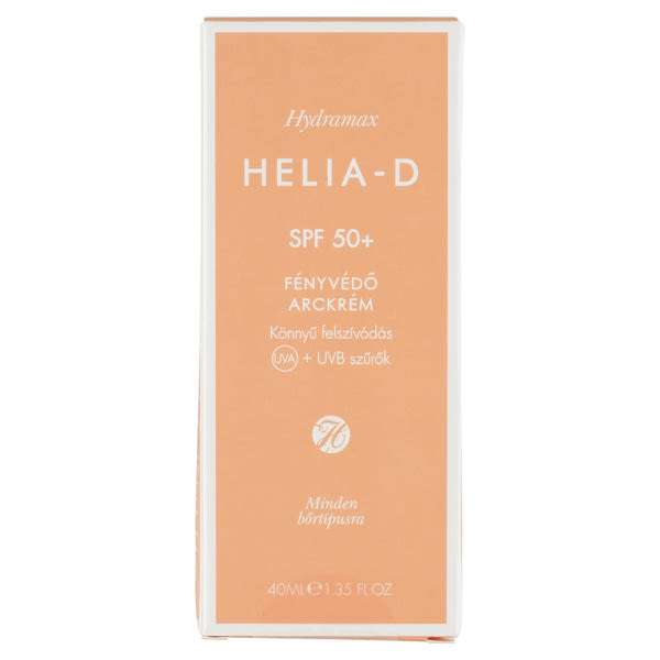 Helia-D Hydramax fényvédő arckrém SPF50+ - 40 ml