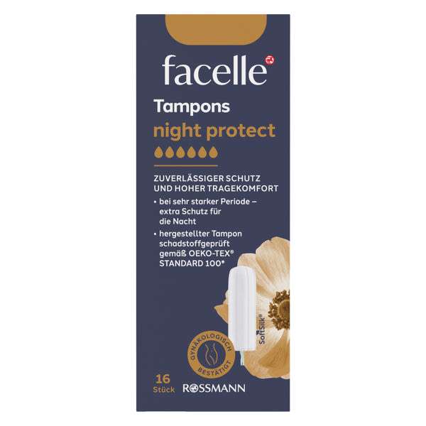 Facelle Night tampon - 16 db