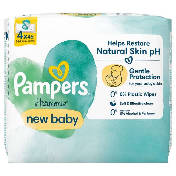 Pampers Harmonie New Baby törlőkendő - 184 db