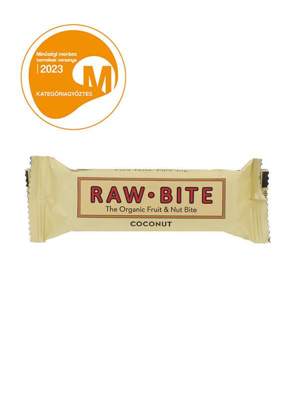 Rawbite organic bar, kókusz - 50 g