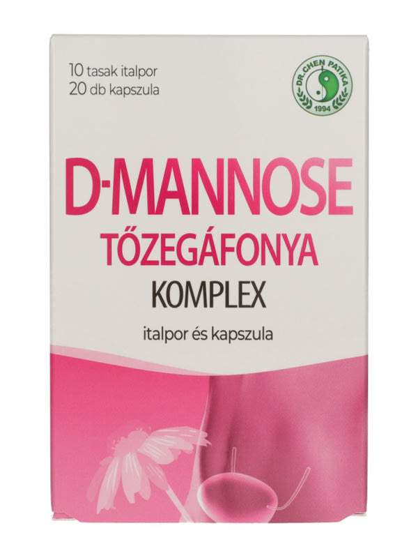 Dr. Chan Patika D-Mannose Tőzegáfonya italpor és kapszula - 10db + 20 db