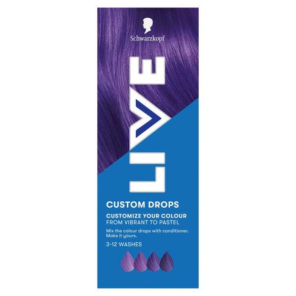 Schwarzkopf Live Drops hajszínező Orchidea lila - 30 ml