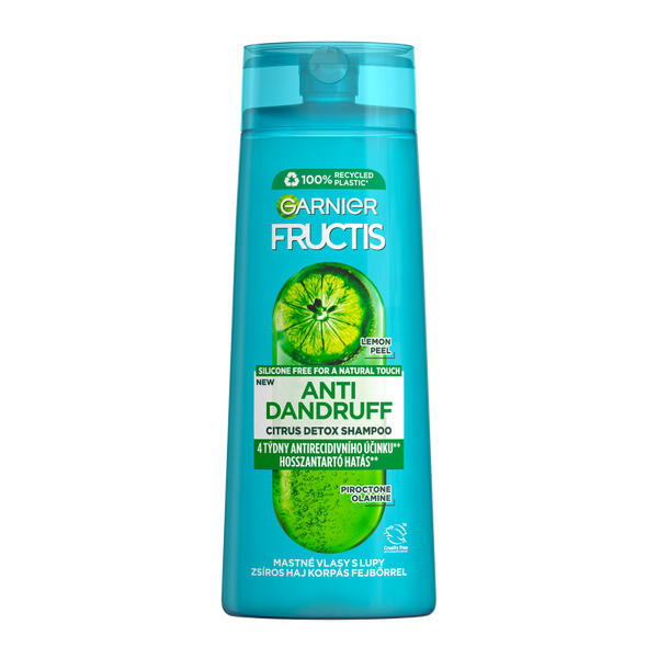 Garnier Fructis Citrus Detox sampon zsíros hajra korpásodás ellen - 250 ml