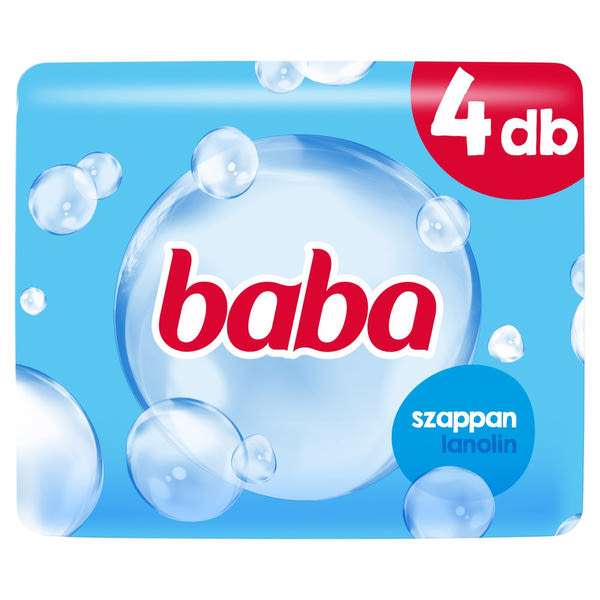 Baba lanolinos szappan 4x90 g - 360 g