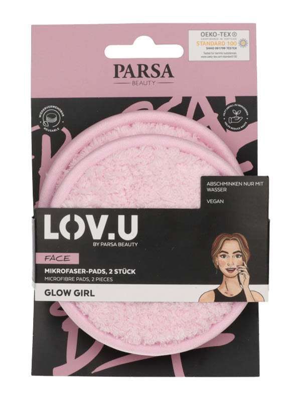Parsa Beauty Lov.U mikroszálas arctisztító párna - 2 db