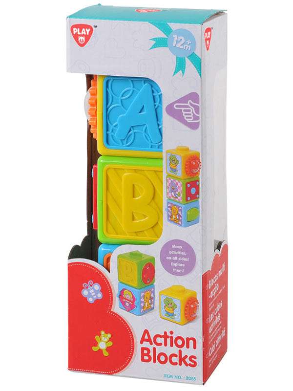 Playgo aktív kockák bébijáték - 1 db