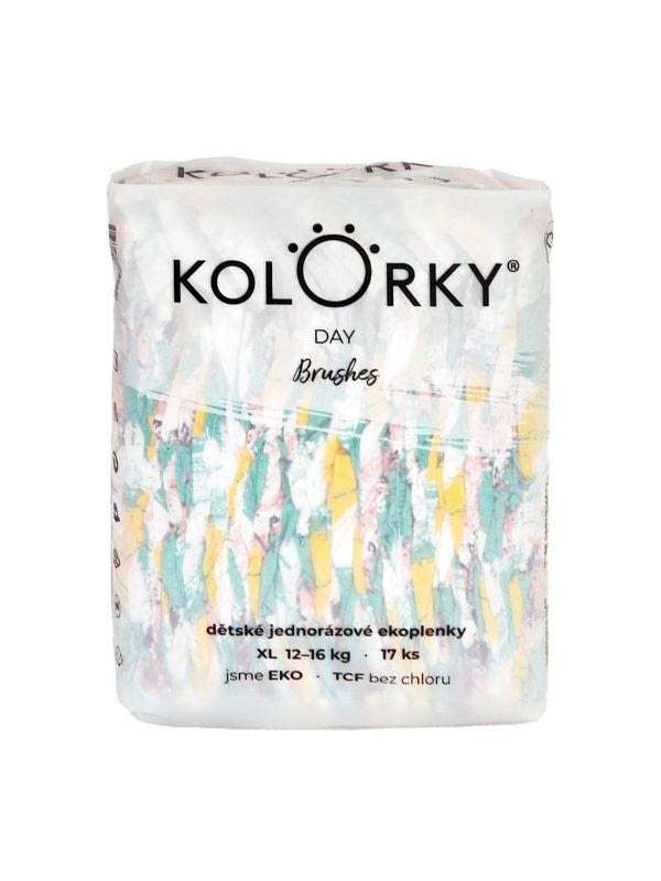 Kolorky Day Ecsetek Öko nadrágpelenka XL-es 12-16 kg - 17 db