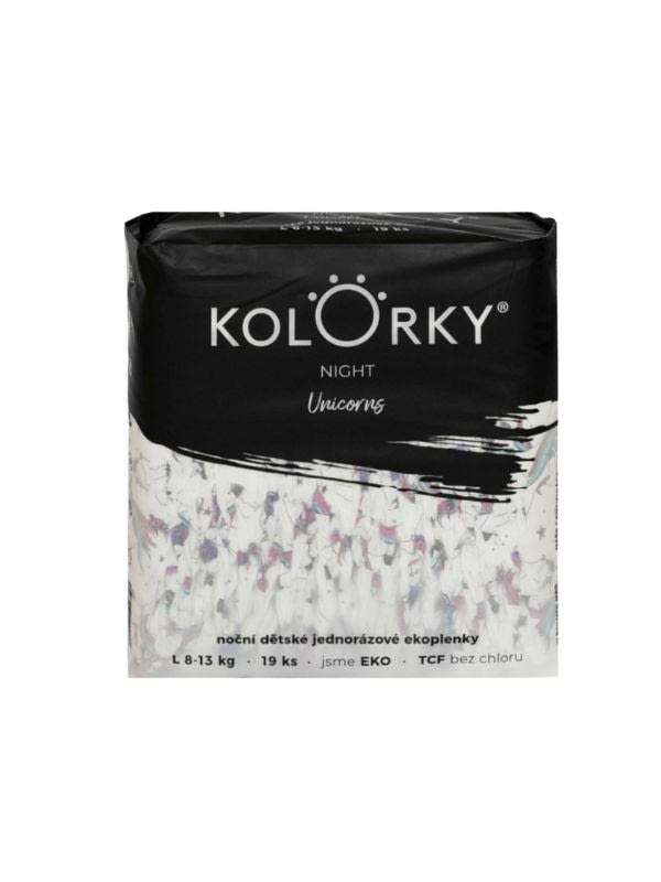 Kolorky Night Unikornis Öko nadrágpelenka L-es 8-13 kg - 19 db