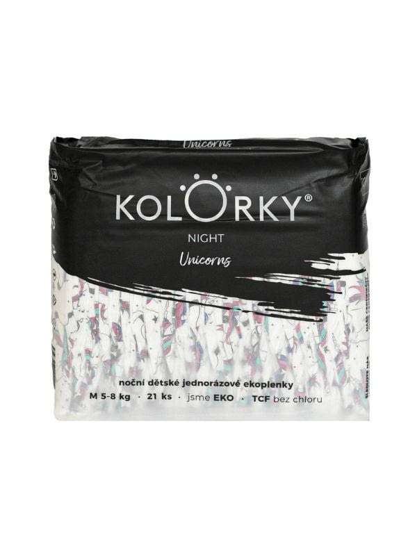 Kolorky Night Unikornis Öko nadrágpelenka M-es 5-8 kg - 21 db